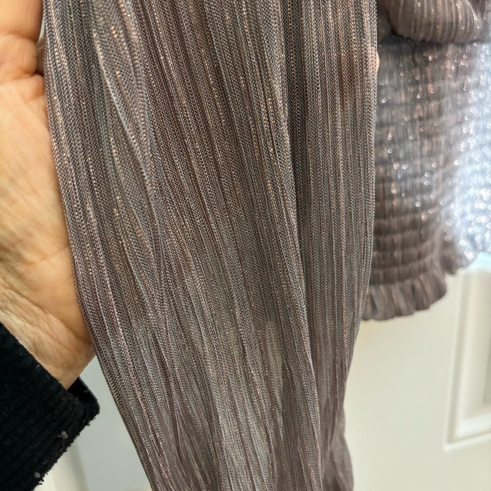 Joie Metallic Pullover Blouse, Size Medium - Picture 5 of 13
